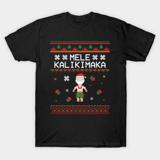 'Mele Kalikimaka' Great Christmas Pattern T-Shirt